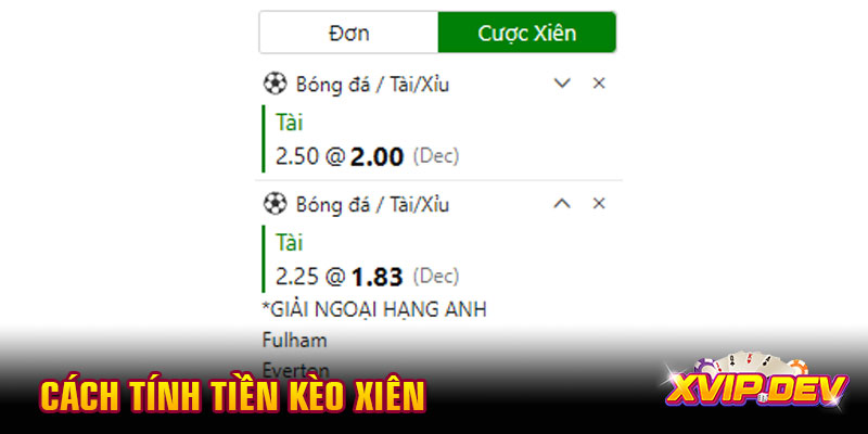 Cách tính tiền kèo xiên  Cách tính tiền kèo xiên đọc là biết